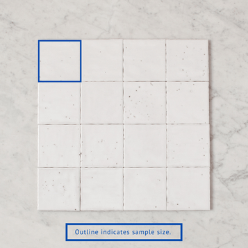 Umina White Gloss Small Square Tile
