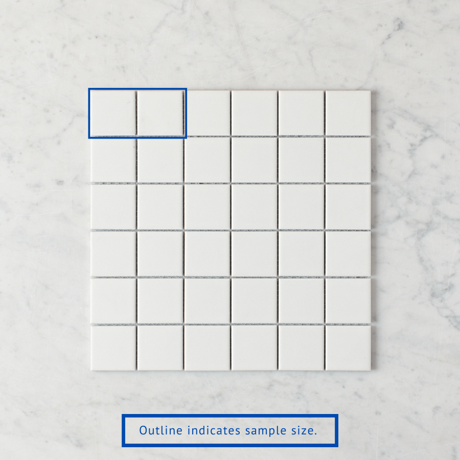 Pacific Greenwood TILE Haddon White Matte Medium Square Tile