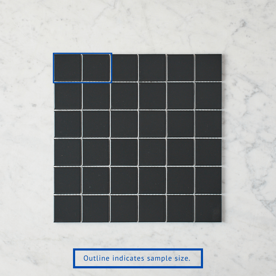 Pacific Greenwood TILE Haddon Black Matte Medium Square Tile