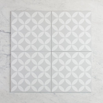 Avoca Grey Encaustic Look Tile
