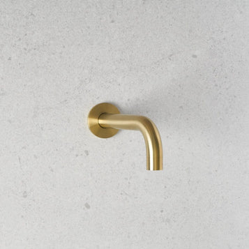 Wall Spout Brushed Brass