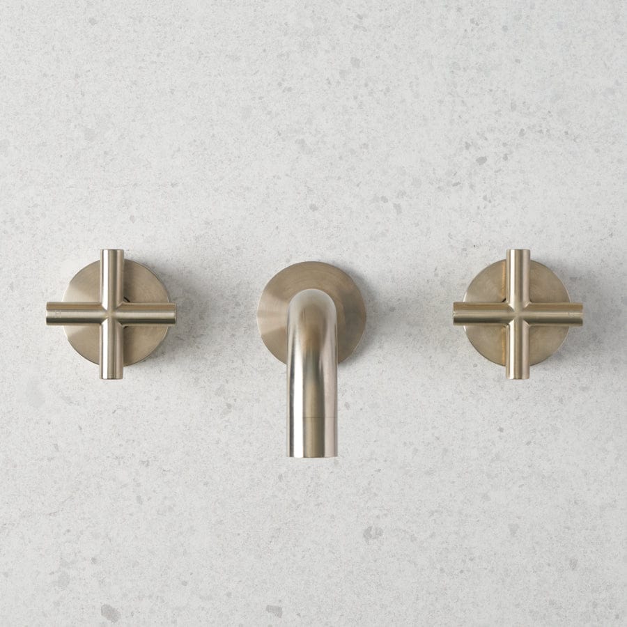 Wall Spout + Mixer Warm Brushed Nickel – yabby