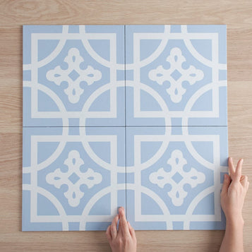 Belrose Blue Encaustic Look Tile