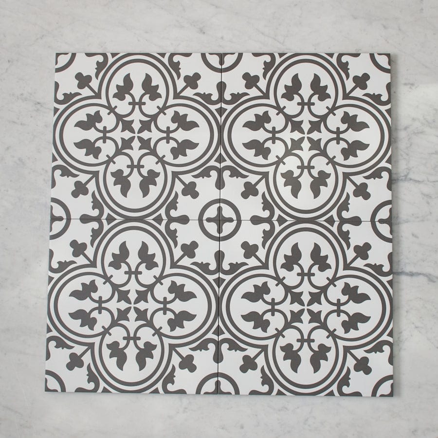 TileCloud TILE Dural White Encaustic Look Tile