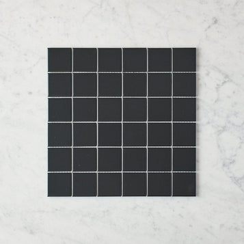 Haddon Black Matte Medium Square Tile