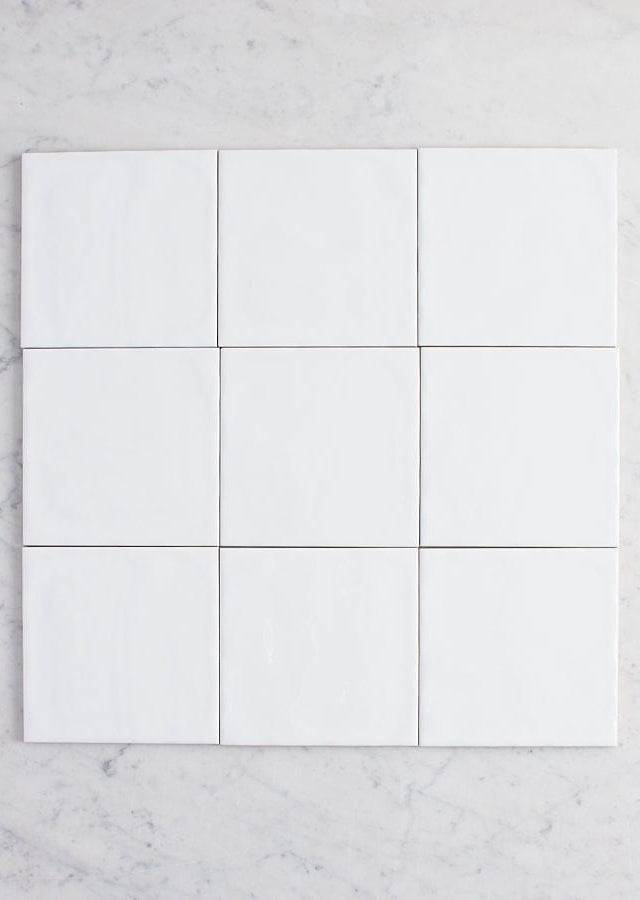 TileCloud TILE Newport Gloss Large Square White Tile