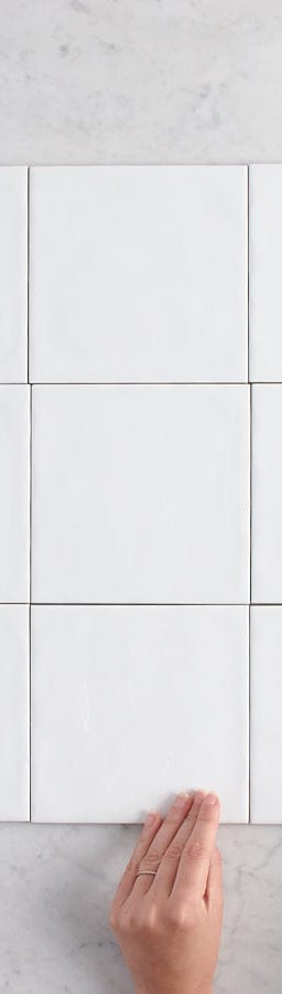 TileCloud TILE Newport Gloss Large Square White Tile