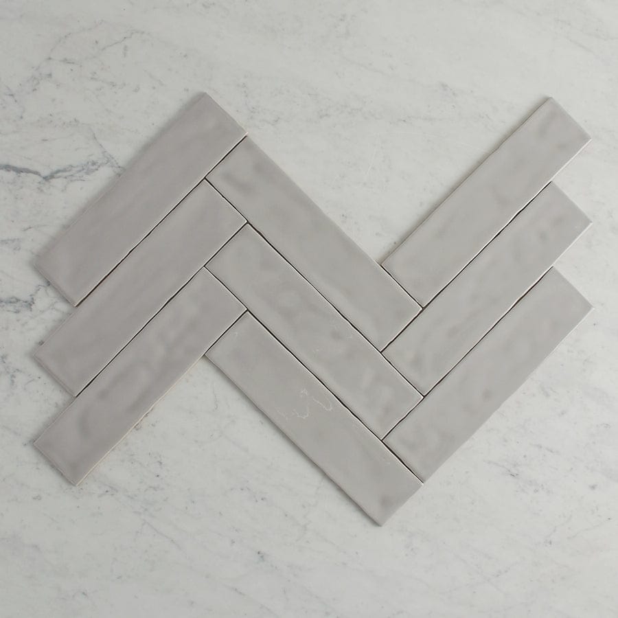 TileCloud TILE Newport Gloss Subway Grey Tile