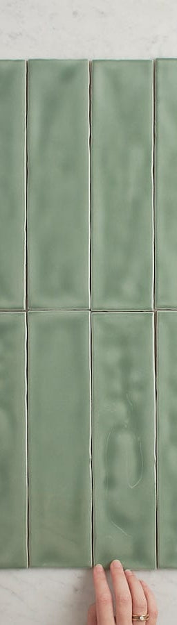 TileCloud TILE Newport Gloss Subway Jade Green Tile