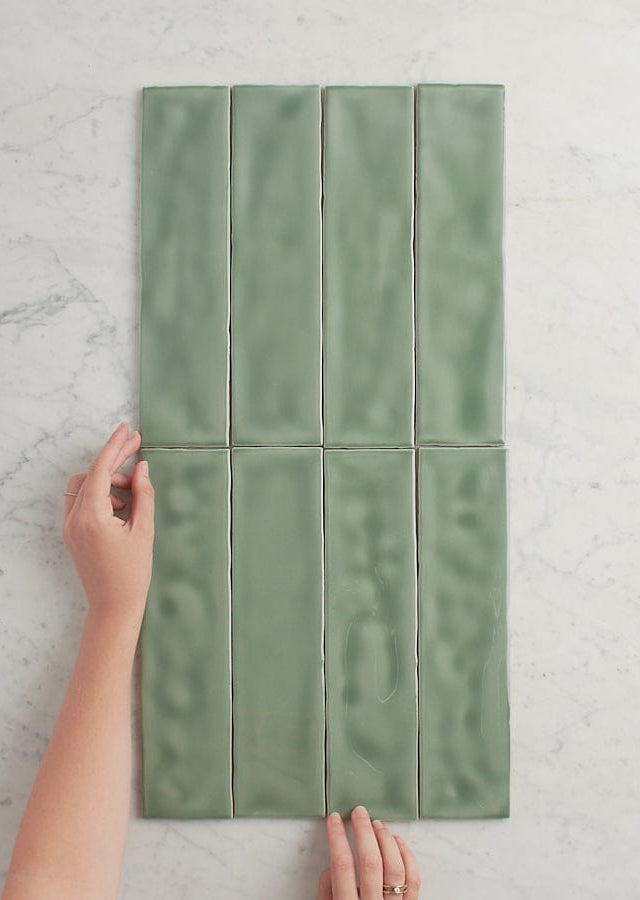 TileCloud TILE Newport Gloss Subway Jade Green Tile