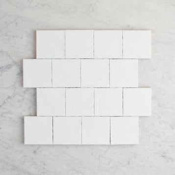 Newport Gloss White Small Square Tile