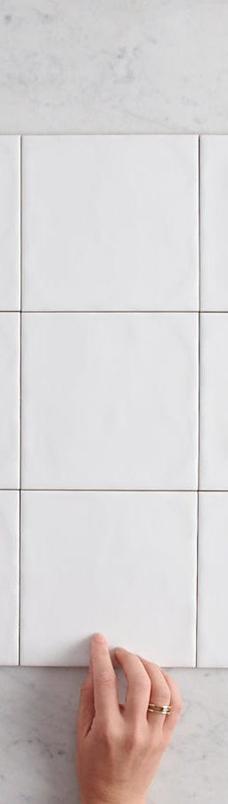 TileCloud TILE Newport Matte Large Square White Tile