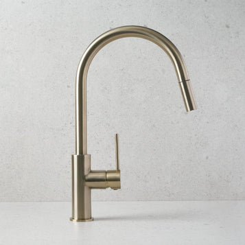 Pullout Kitchen Mixer Warm Brushed Nickel