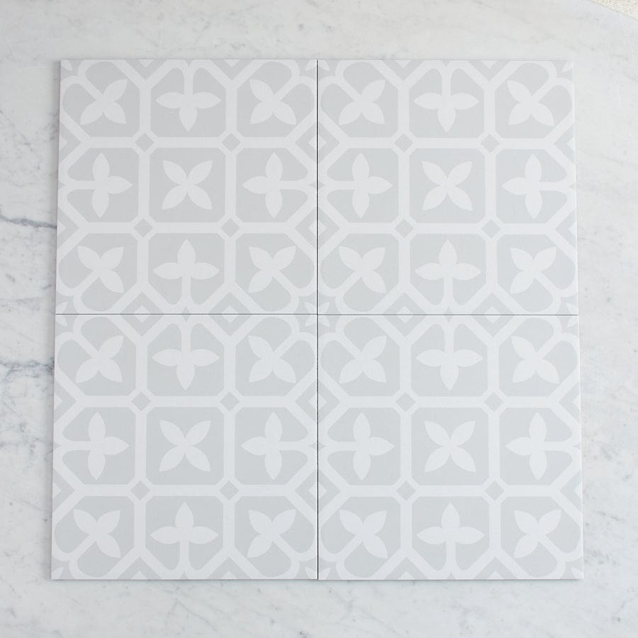 TileCloud TILE Palm Beach Grey Encaustic Look Tile