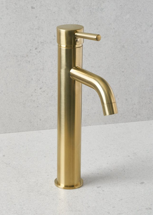 Yabby TAPWARE Tall Basin Mixer Brushed Brass