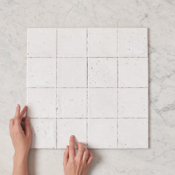 Umina White Gloss Small Square Tile