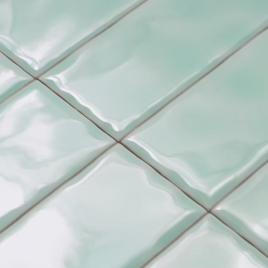 Newport Gloss Mini Subway Duck Egg Blue Tile
