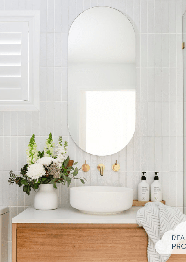 white bathroom subway tiles