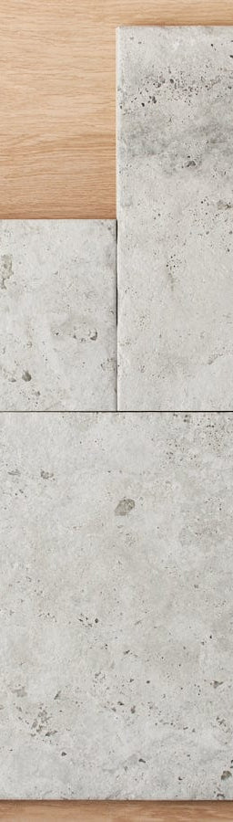 TileCloud TILE Annangrove French Pattern Grey External Travertine Look Tile