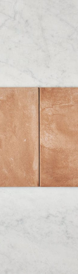 Fina Ceramics TILE Boat Harbour Beach Terracotta Encaustic Look Square Tile
