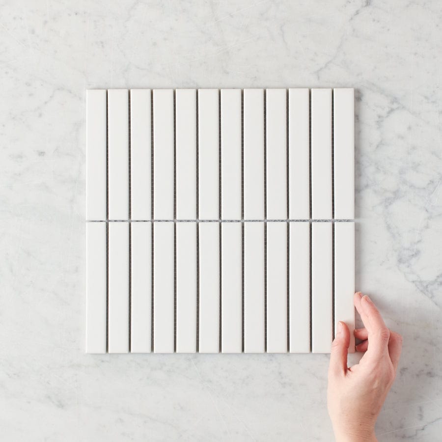 Brunswick Kit Kat Matte White Tile