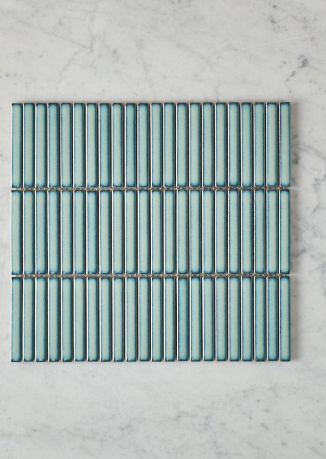 Pacific Greenwood TILE Coogee Antique Sage Green Kit Kat Mosaic Tile