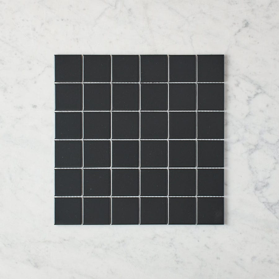 Pacific Greenwood TILE Haddon Black Matte Medium Square Tile