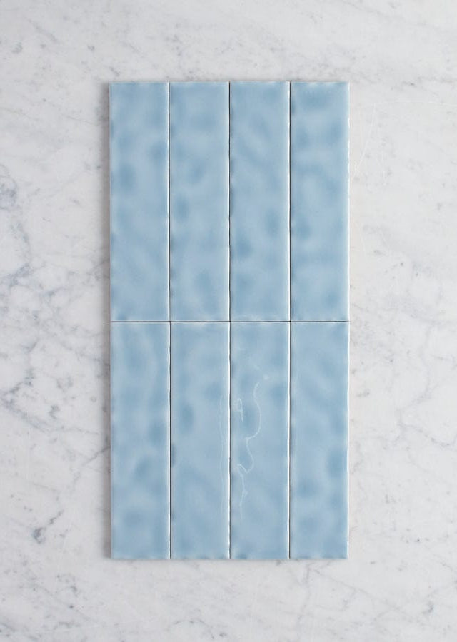 TileCloud TILE Newport Gloss Mini Subway Ocean Blue Tile