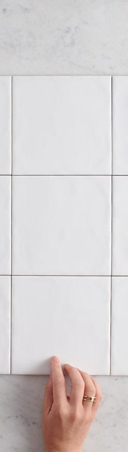 TileCloud TILE Newport Matte Large Square White Tile