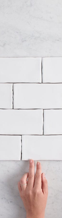 TileCloud TILE Newport Matte Small White Subway Tile