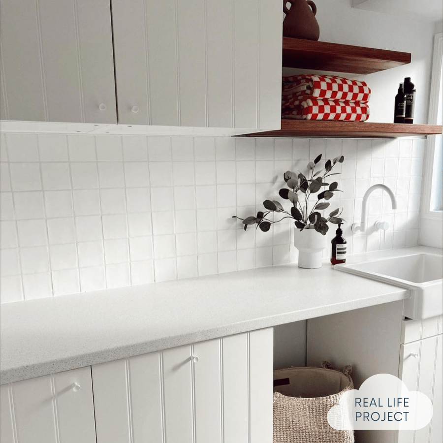 TileCloud TILE Newport Matte White Small Square Tile