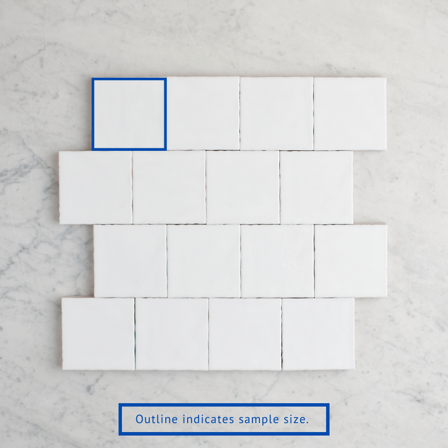 TileCloud TILE Newport Matte White Small Square Tile