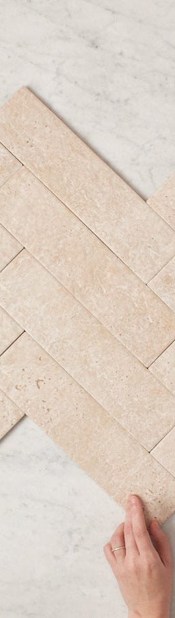TileCloud TILE Thirroul Travertine Look Matte Subway Tile
