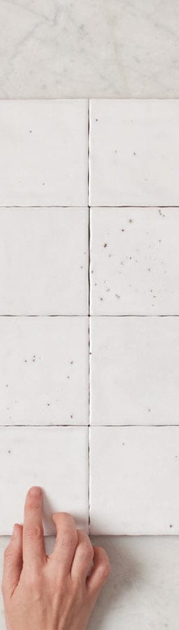 JLA TILE Umina White Gloss Small Square Tile